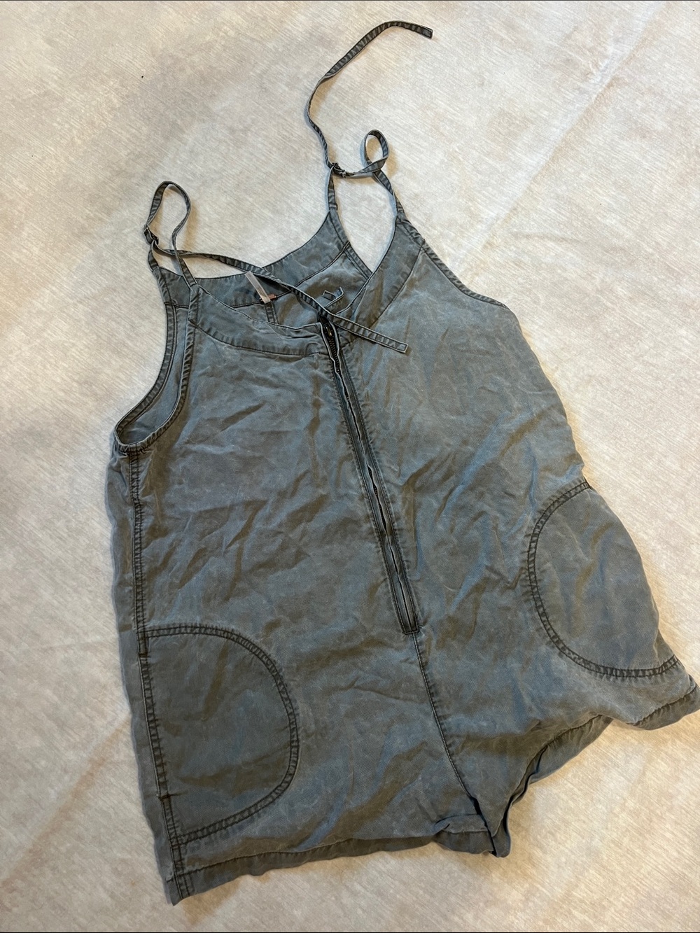 Free People Grey One-Piece Jumper Size Small